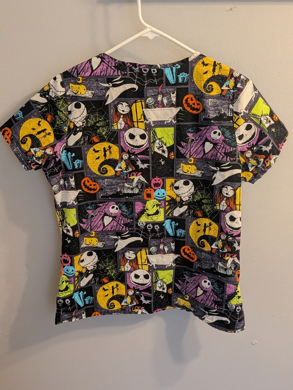 Disney The Nightmare Before Christmas Scrub Tops Bundle Small Jack Skellington - Picture 7 of 7